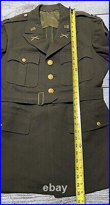 WWII U. S. Army Officer's Service Coat Size 39 R Dated 1942