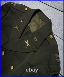 WWII U. S. Army Officer's Service Coat Size 39 R Dated 1942