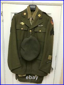 WWII U. S. Army Sergeant WWII Dress Uniform with Hat