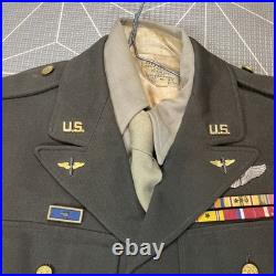 WWII US 10th Army Air Force Officer Uniform Jacket with Belt