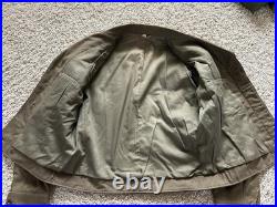 WWII US 1st Army Ike Jacket Uniform WW2 Sz 40R First Sergeant Coat Tunic WWII US 1st Army Ike Jacket Uniform WW2 Sz 40R First Sergeant Coat Tunic