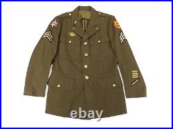WWII US 6th Army Green Coat 40 Port of Embarkation Ruptured Duck Jacket Uniform