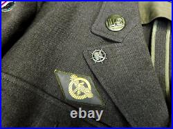 WWII US 6th Army Green Coat 40 Port of Embarkation Ruptured Duck Jacket Uniform
