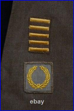 WWII US 7th Army 40R Ike Jacket 6 Theater Ribbons T/Sgt. Pre-War Service, Early