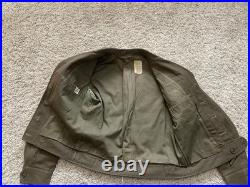 WWII US 8th Army Air Forces Ike Jacket Uniform WW2 Sz 36R Wool Patches