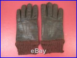 WWII US AAF Army Air Force Type A-10 Leather Flying Gloves Sz 9 Original #1