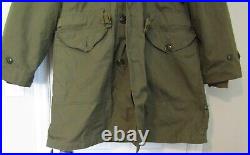 WWII US ARMY Cold Weather Overcoat Parka withliner. Size M