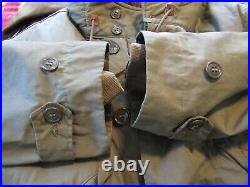 WWII US ARMY Cold Weather Overcoat Parka withliner. Size M