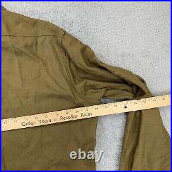 WWII US ARMY M1937 M37 WOOL ENLISTED & NCO COMBAT FIELD SHIRT 15-35 medium