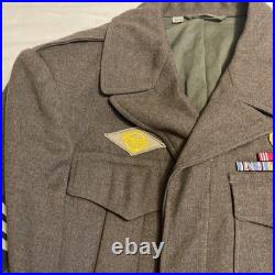 WWII US ARMY Original 11th Airborne Division IKE JACKET, PANTS Set Size 36 R