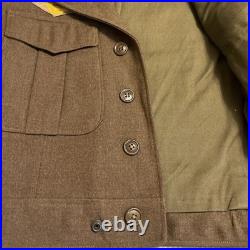 WWII US ARMY Original 11th Airborne Division IKE JACKET, PANTS Set Size 36 R