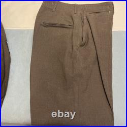 WWII US ARMY Original 11th Airborne Division IKE JACKET, PANTS Set Size 36 R