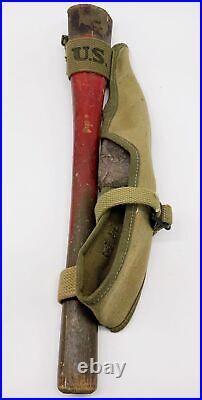 WWII US ARMY Pick axe & sheath