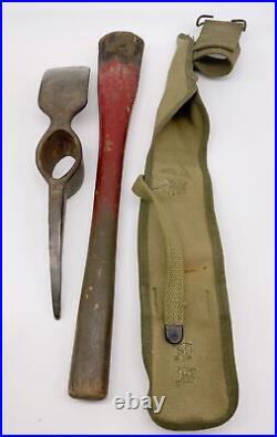 WWII US ARMY Pick axe & sheath