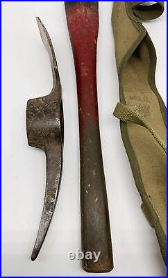 WWII US ARMY Pick axe & sheath