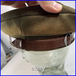 WWII US American Army Air Corps Enlisted Man Service Crusher Visor Cap WW2 RARE