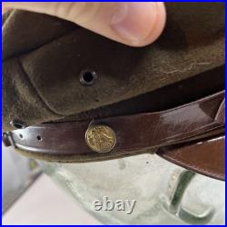 WWII US American Army Air Corps Enlisted Man Service Crusher Visor Cap WW2 RARE