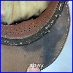 WWII US American Army Air Corps Enlisted Man Service Crusher Visor Cap WW2 RARE