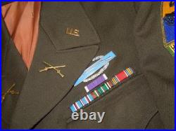 WWII US Army 106th Infantry Div 2nd Armored German Made Ike Uniform Jacket CIB