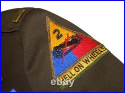 WWII US Army 106th Infantry Div 2nd Armored German Made Ike Uniform Jacket CIB