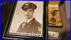 WWII US Army 15th Air Force Pilot Uniform 97th Bomb Group Medal Unit History WIA