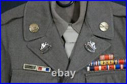 WWII US Army 1st Cavalry Division 8th Regiment Sergeant Ike Jacket Uniform & Cap