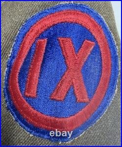 WWII US Army 1st Cavalry Ike Jacket Uniform 1940's (SSG)(ROKPUC) 9th Corps