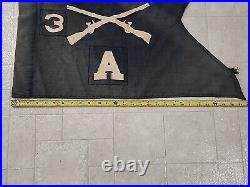 WWII US Army 28th Infantry Regiment A Co Regimental Guidon Flag Swallow Tail