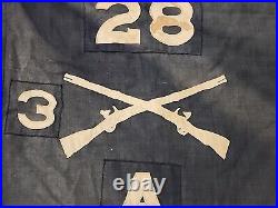 WWII US Army 28th Infantry Regiment A Co Regimental Guidon Flag Swallow Tail