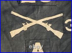 WWII US Army 28th Infantry Regiment A Co Regimental Guidon Flag Swallow Tail