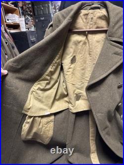 WWII US Army 28th division Overcoat With T/3 Rank