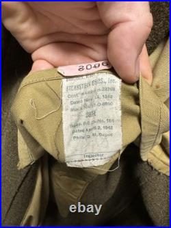 WWII US Army 28th division Overcoat With T/3 Rank WWII US Army 28th division Overcoat With T/3 Rank