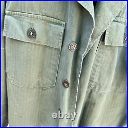 WWII US Army 3rd Pattern HBT Jacket Korean War 25th Inf Div Patched