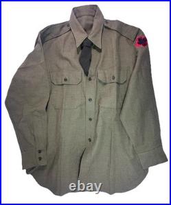 WWII US Army 43rd Infantry Division Ike Jacket Uniform Set Corporal Rank