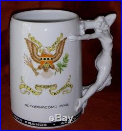 WWII US Army 773rd Tank Destroyer Battalion Stein with Original Owner's Name