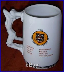 WWII US Army 773rd Tank Destroyer Battalion Stein with Original Owner's Name