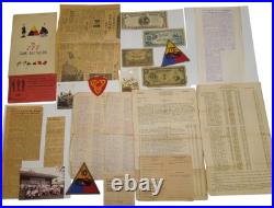 WWII US Army 777th Tank BN ETO Pacific Patch Book Document Photo Group DR21
