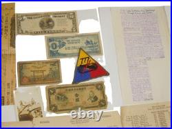 WWII US Army 777th Tank BN ETO Pacific Patch Book Document Photo Group DR21