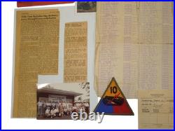 WWII US Army 777th Tank BN ETO Pacific Patch Book Document Photo Group DR21