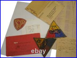 WWII US Army 777th Tank BN ETO Pacific Patch Book Document Photo Group DR21