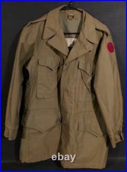 WWII US Army 7th Infantry Division M-1943 Field Jacket 1945 Dated M1943 Size 36R