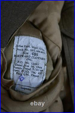 WWII US Army 817th Tank Destroyer Battalion Ike Jacket Uniform & Dog Tags, RARE