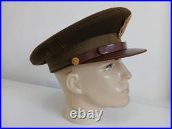 WWII US Army & AAF Army Air Force Officer Visor Hat Cap Size 7 1/8 original