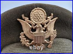 WWII US Army & AAF Army Air Force Officer Visor Hat Cap Size 7 1/8 original