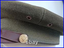 WWII US Army & AAF Army Air Force Officer Visor Hat Cap Size 7 1/8 original