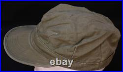 WWII US Army AAF Enlisted Cotton Field Cap Apx. Size 6 7/8 OD Drab Wartime Prod