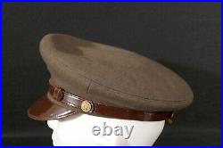 WWII US Army AAF Enlisted Service Visor Hat Cap'High Grade Superior Quality' VG