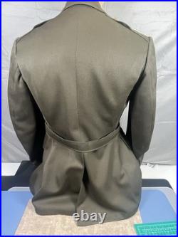 WWII US Army ADSEC ETO Officers Uniform Jacket with Belt & OISE Tab Named