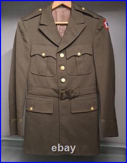 WWII US Army ASF Officer Uniform Group Named ELFERT Dec 1943 Coat & Shirt WWII US Army ASF Officer Uniform Group Named ELFERT Dec 1943 Coat & Shirt