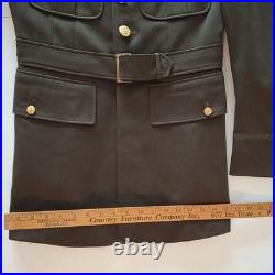 WWII US Army ASF Officer Uniform Group Named ELFERT Dec 1943 Coat & Shirt